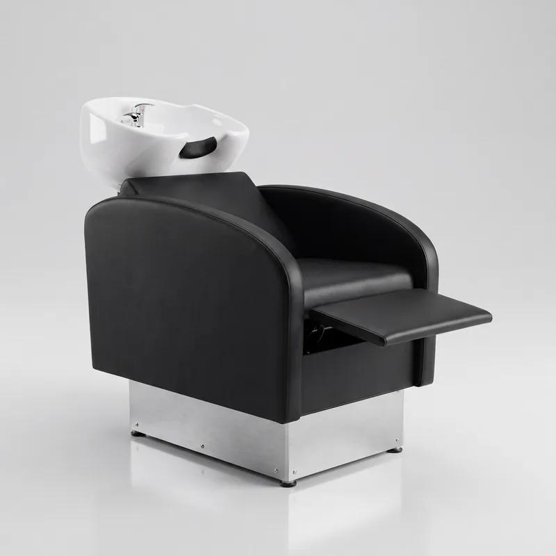 Bac à shampooing électrique VO Concept à hauteur réglable en salon de coiffure