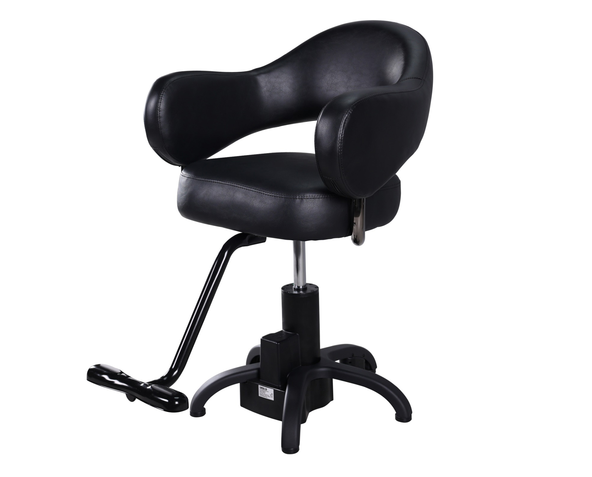 Fauteuil de coiffure électrique Kloss dans un salon de coiffure design